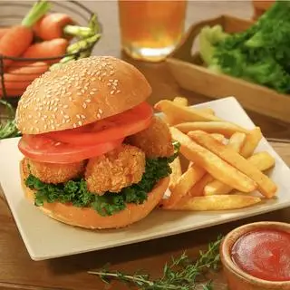 Hình ảnh Burger Gà Viên