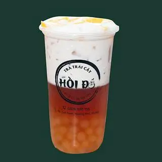 Hình ảnh Trà đào kem sữa (700ml)