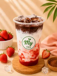 Hình ảnh Cacao latte dâu