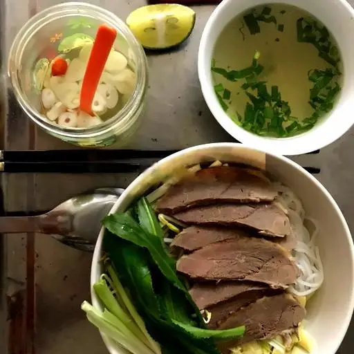 Hình ảnh Combo Bún Ngan Nước Kèm Sữa Đậu nành Hoặc Nước Cô Ca
