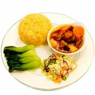 Hình ảnh Cơm đảo sườn sốt