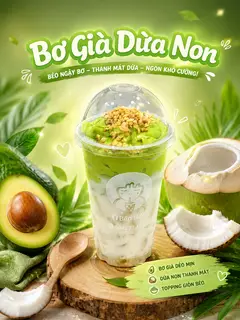 Hình ảnh Bơ già dừa non 