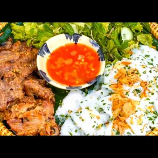 Hình ảnh Bánh hỏi thịt nướng