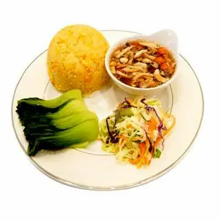 Hình ảnh Cơm Đảo Gà Sốt Nấm