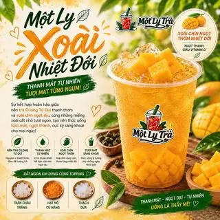 Hình ảnh Ô Long Xoài Nhiệt Đới