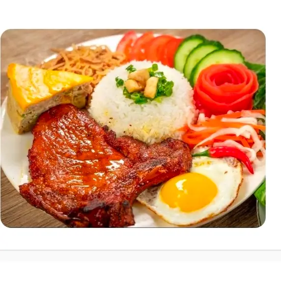 Hình ảnh Cơm Tám Sườn Bì Chả Hấp