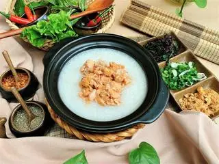 Hình ảnh Cháo cá hồi - salmon rice porridge