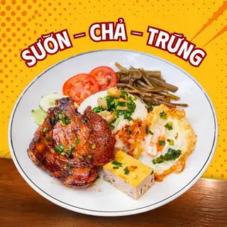 Hình ảnh Cơm tấm sườn - chả hấp - ốp la