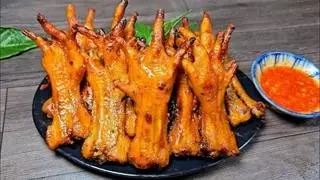 Hình ảnh combo 10 chân gà nướng tặng 1 trà quất