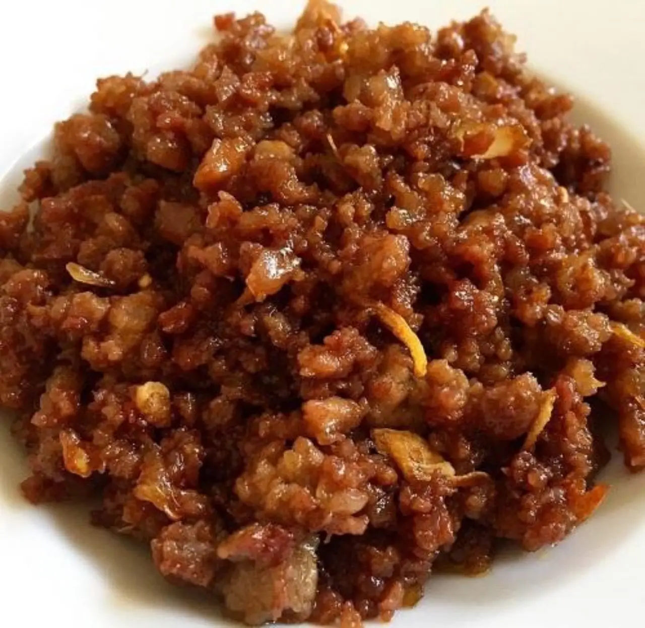 Hình ảnh cơm Rang thịt trưng mắm tép 