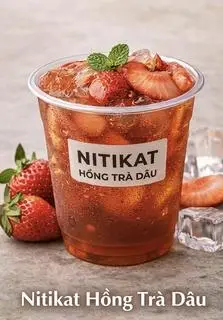 Hình ảnh Hồng trà dâu tây Douyin