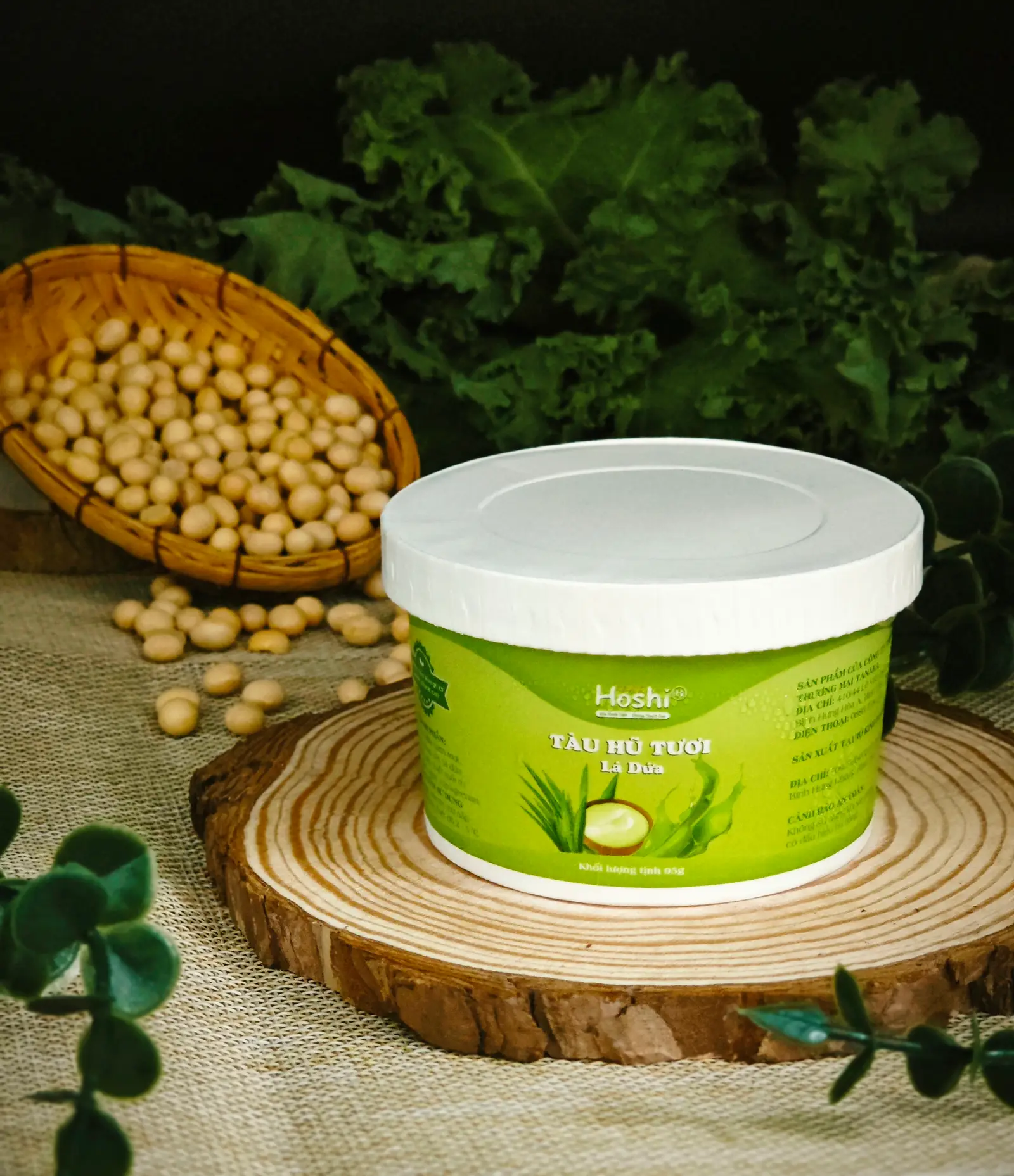 Hình ảnh Tàu hũ cao cấp Lá Dứa 95g