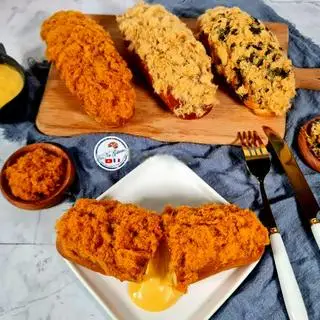Hình ảnh Bánh Mì Trứng Muối Tan Chảy Rong Biển