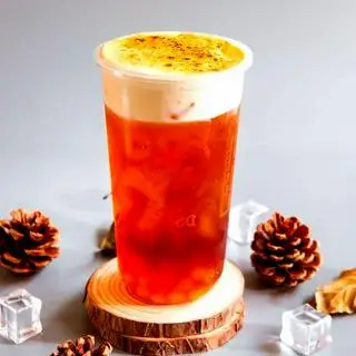 Hình ảnh Trà Đen Kem Trứng Nướng