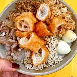 Hình ảnh Cháo sườn đầy đủ kèm quẩy ( 5 topping)
