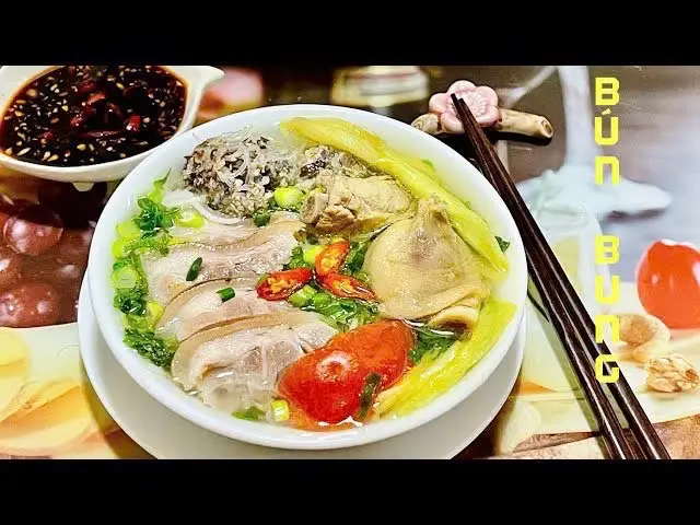 Hình ảnh bún thịt mọc