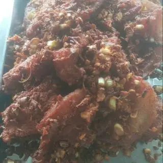 Hình ảnh thịt chiên sả ớt 