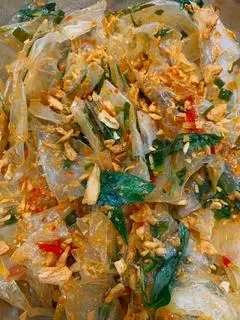 Hình ảnh Bánh tráng tỏi giòn sate