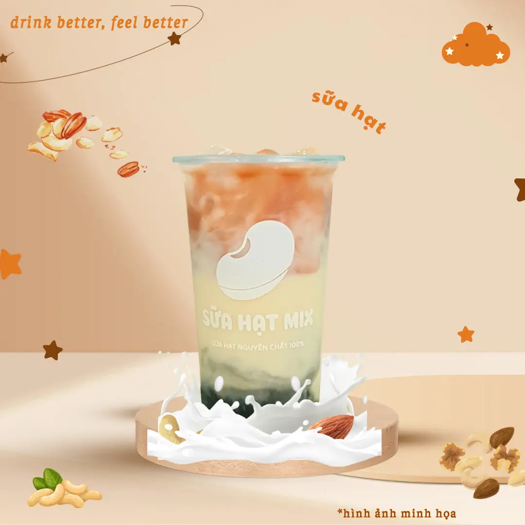 Hình ảnh Sữa Gạo Lứt Mix 3 Vị