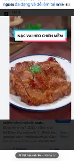 Hình ảnh Cơm thịt nạc vai rán 