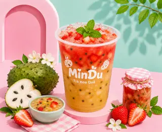 Hình ảnh Trà mãng cầu dâu tây