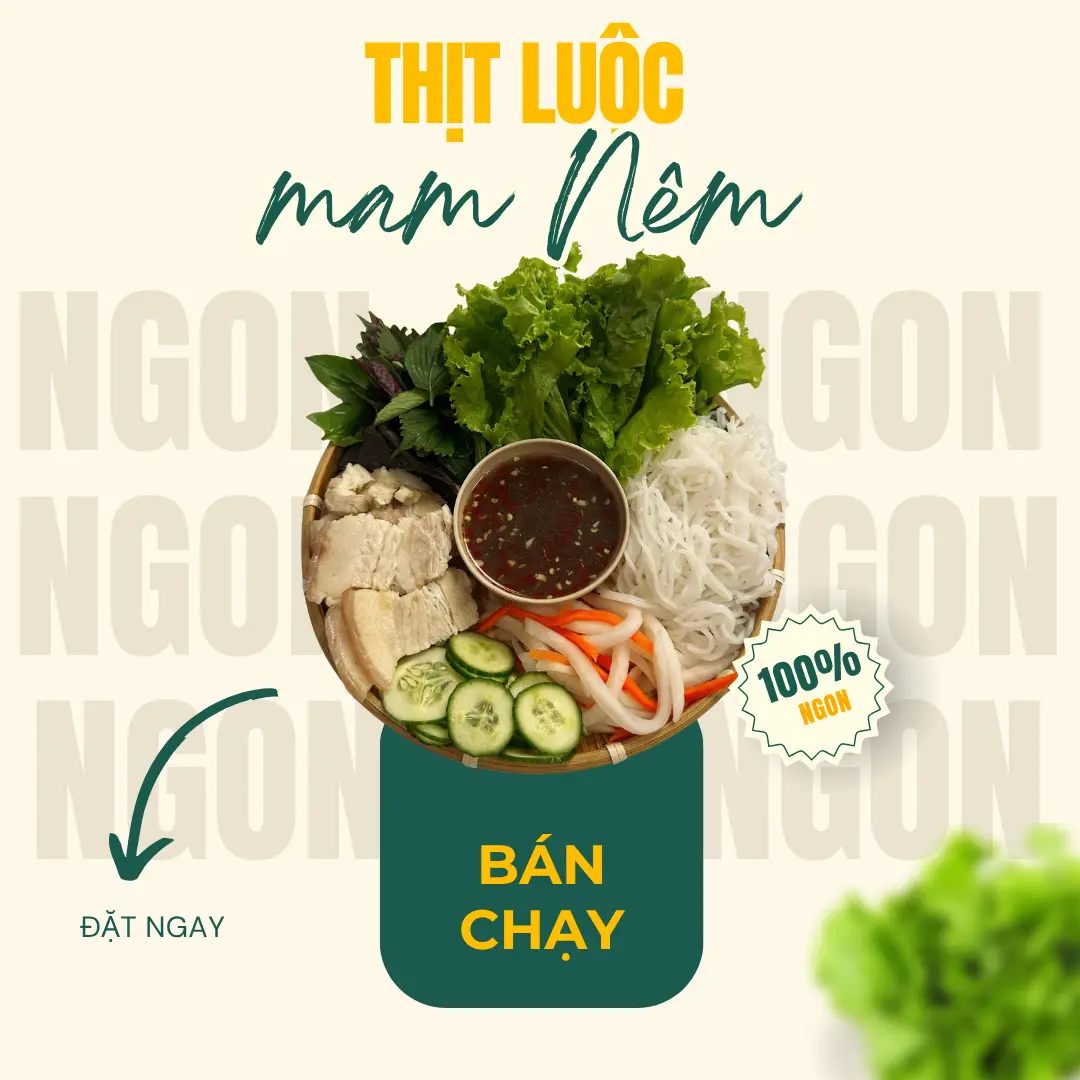 Hình ảnh Thịt Luộc Mắm Nêm Cuốn Bánh Tráng