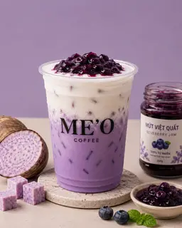 Hình ảnh Khoai môn latte việt quất