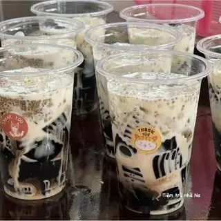 Hình ảnh Sữa tươi sương sáo cà phê
