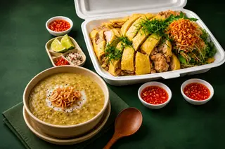 Hình ảnh Gỏi gà 1 người ăn - 1 phần cháo