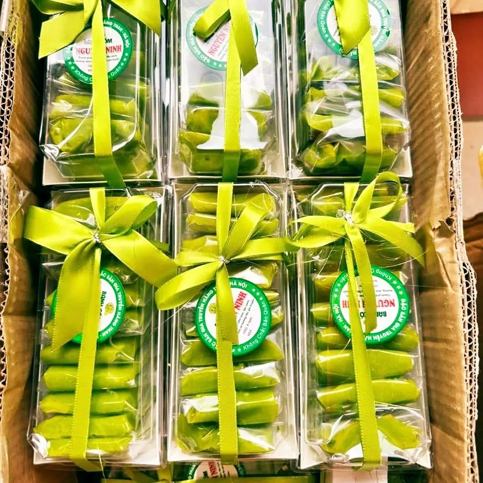 Hình ảnh Bánh cốm thắt nơ đẹp 10c