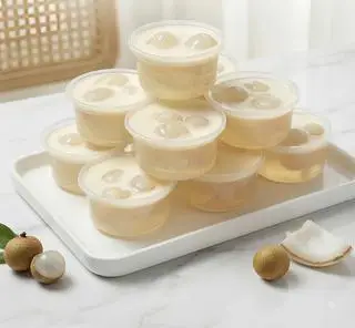 Hình ảnh Rau câu dừa nhãn kem chesse 