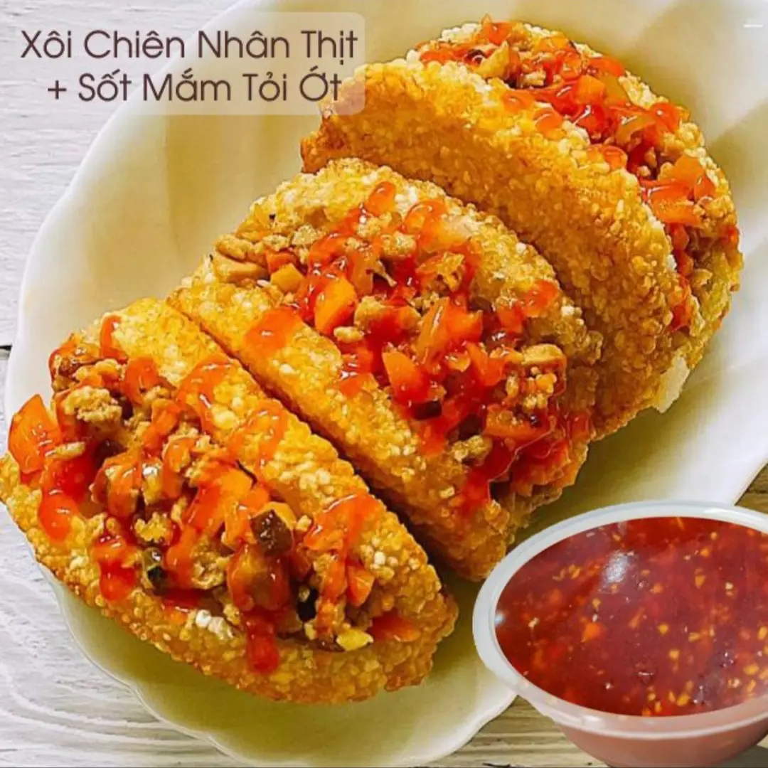 Hình ảnh 3 Xôi Chiên Nhân Thịt + Hũ Sốt