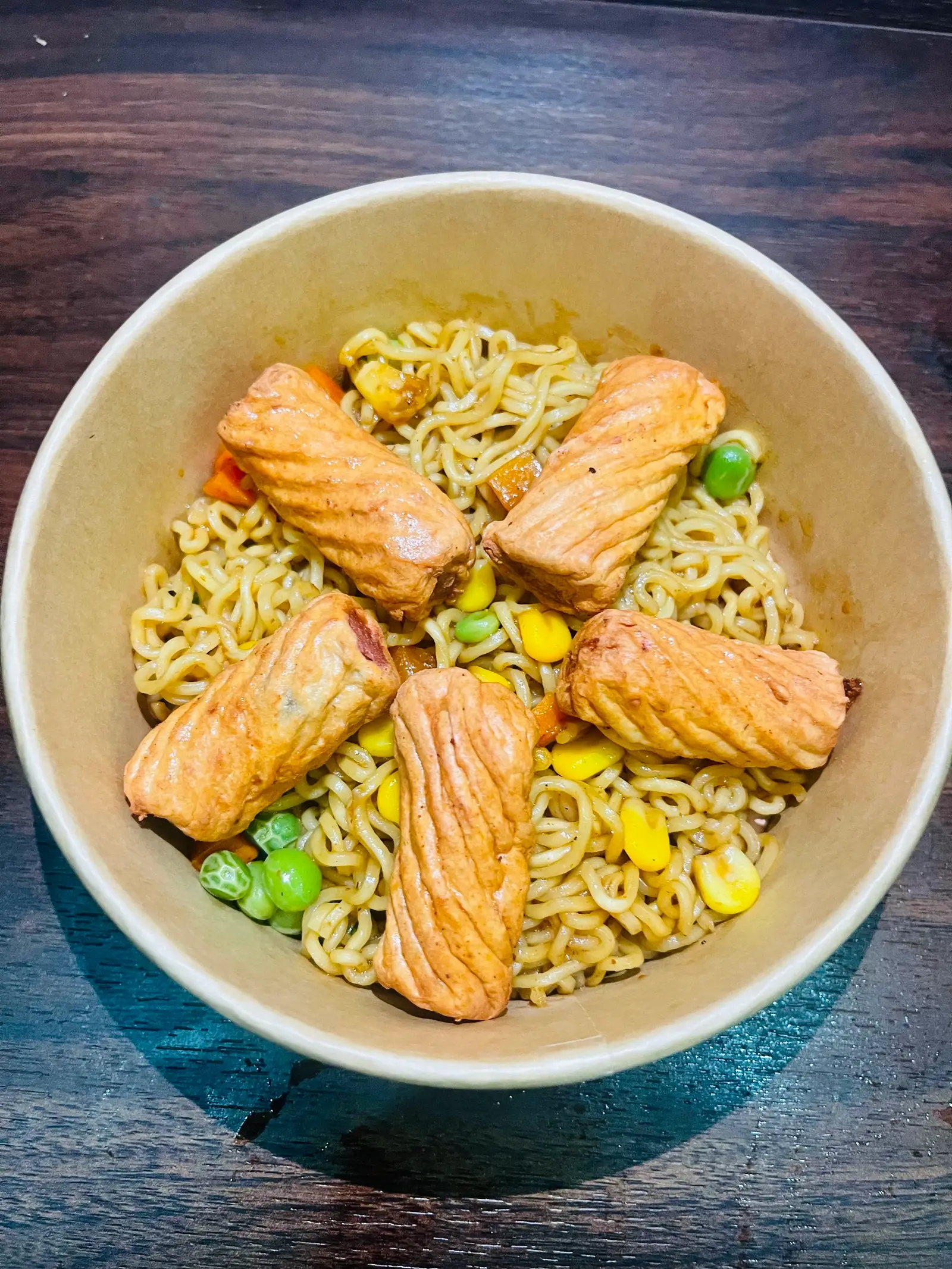 Hình ảnh mỳ trộn mực xoắn 