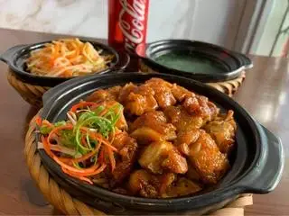 Hình ảnh Gà Sốt Me + Nước Chanh Leo 
