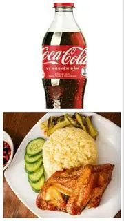 Hình ảnh Cơm chiên ức - cánh - gà ta - kèm coca