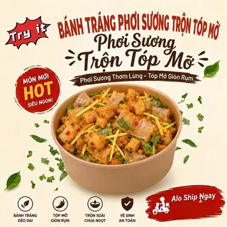 Hình ảnh Phơi sương trộn tóp mỡ