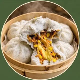 Hình ảnh Bánh Bao Gà Nấm Phô Mai
