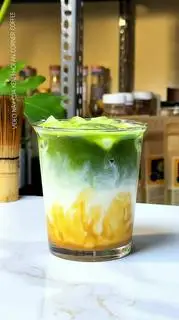 Hình ảnh Matcha latte caramel 