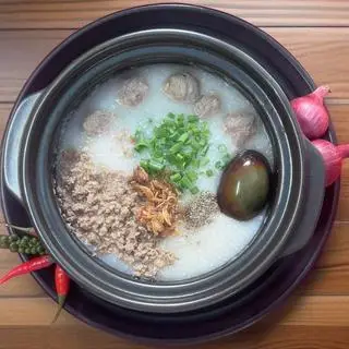 Hình ảnh cháo bò viên thịt bằm bắc thảo