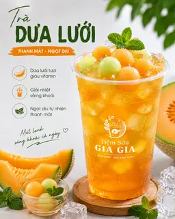Hình ảnh Trà Dưa Lưới 