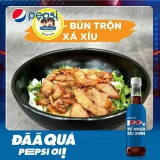 Hình ảnh Bún bò trộn - Bún trộn thịt xá xíu - 1 Pepsi 330ml