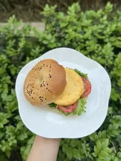 Hình ảnh Bagel Trứng khuấy