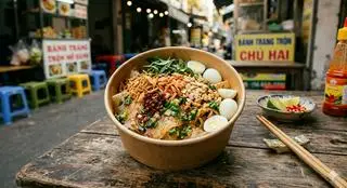 Hình ảnh bánh tráng dẻo trộn
