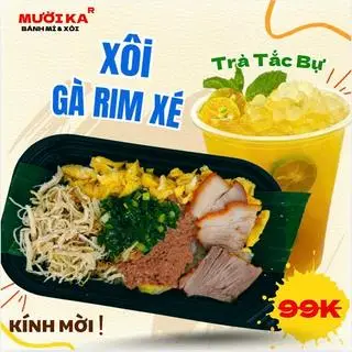 Hình ảnh Xôi Gà rim xé ĐB TẶNG trà tắc tươi