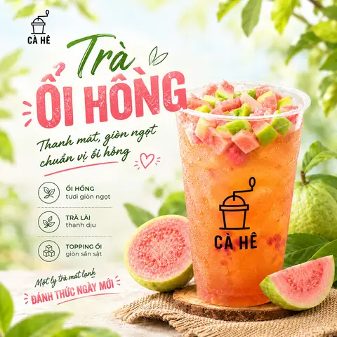 Hình ảnh Trà Ổi Hồng