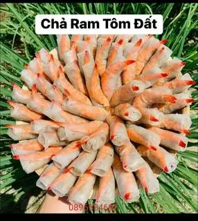 Hình ảnh chả ram tôm đất đặt sản người bình định 
