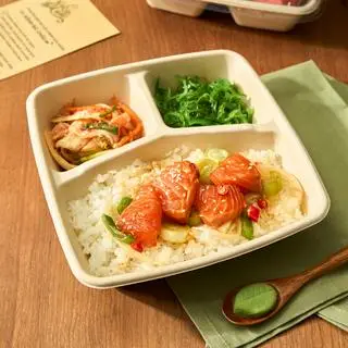 Hình ảnh Set A - Cơm Cá Hồi Nauy Ngâm Tương