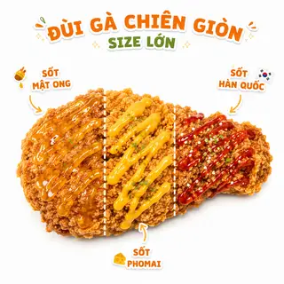 Hình ảnh [Free 1 sốt] Đùi Gà Chiên Giòn cỡ XXL
