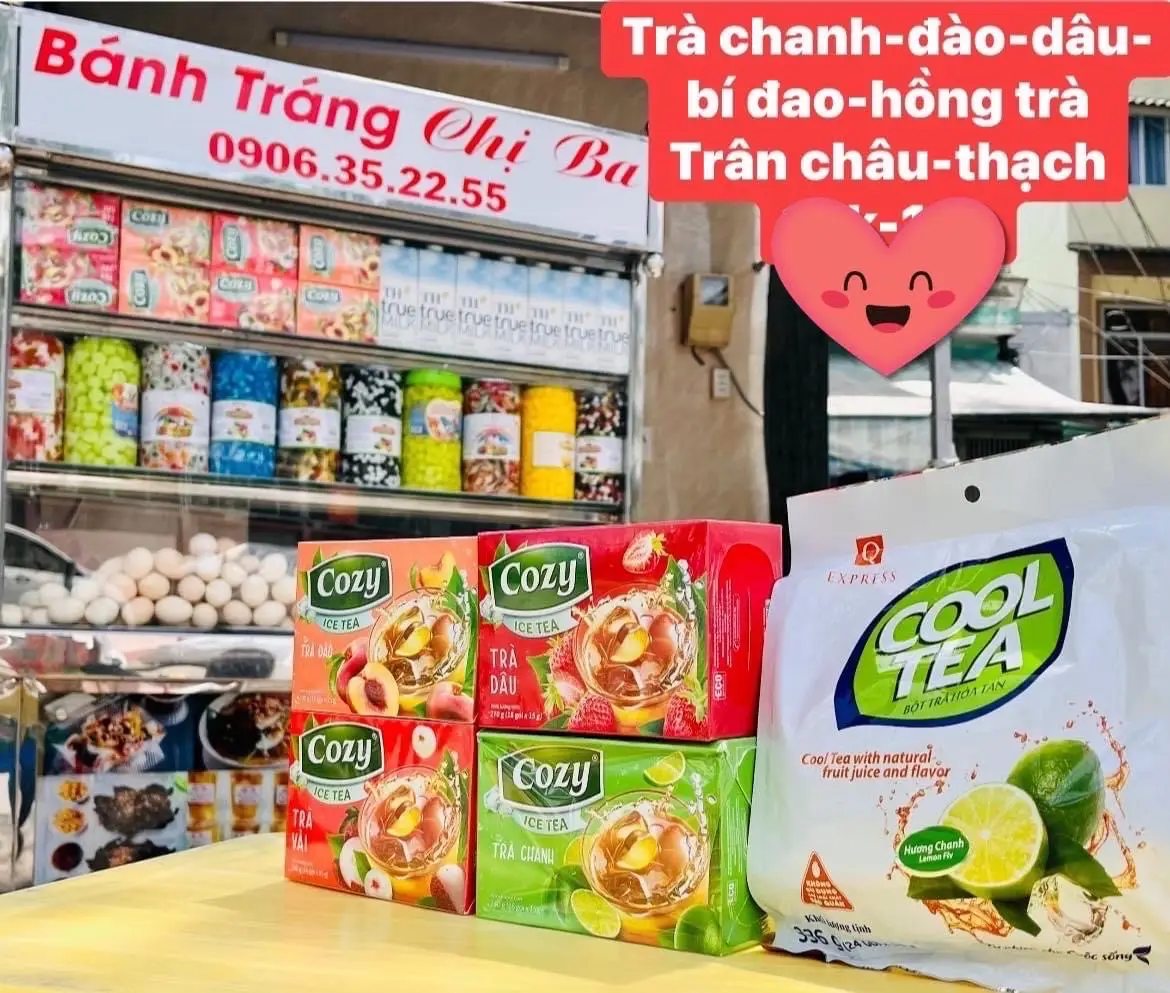 Hình ảnh Trà đào trân châu hoặc thạch
