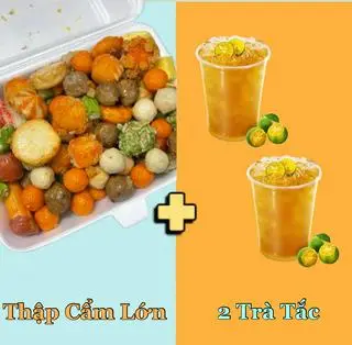 Hình ảnh Thập Cẩm Chiên Lớn + 2 Trà Tắc